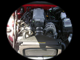 Chevrolet SSR engine with supercharger